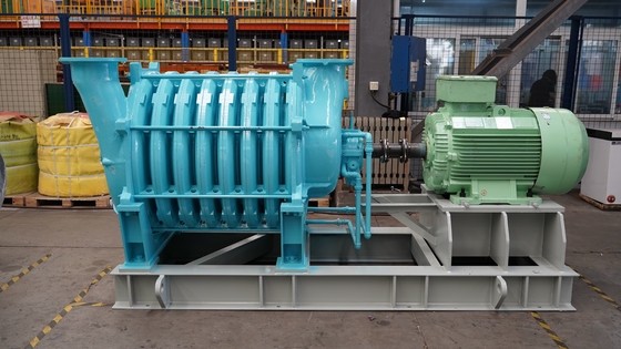 HT250 Shell Multistage Centrifugal Air Blower Airfoil Return Flow Blade Achieves High Static Pressure