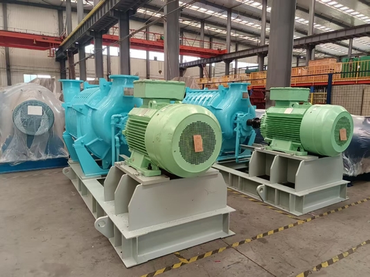 Heavy-duty multi-stage centrifugal gas blowers - high temperature, corrosion and shock resistant, suitable for harsh