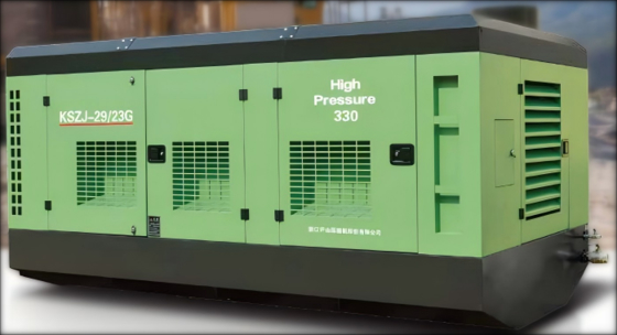 Deep Well Screw Air Compressor 1.7-3.5Mpa 18-43m³/min for Geothermal Drilling